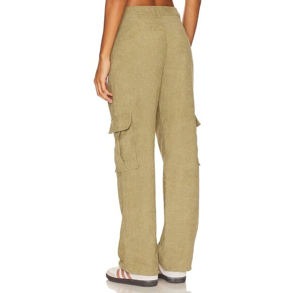 superdown Willow Cargo Pants in Army Green Small New Womens Corduroy Trousers - Picture 2 of 13